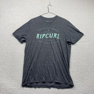 Rip Curl Shirt Mens L Dark Grey The Search Surf Graphic Tee T-Shirt Logo Skate